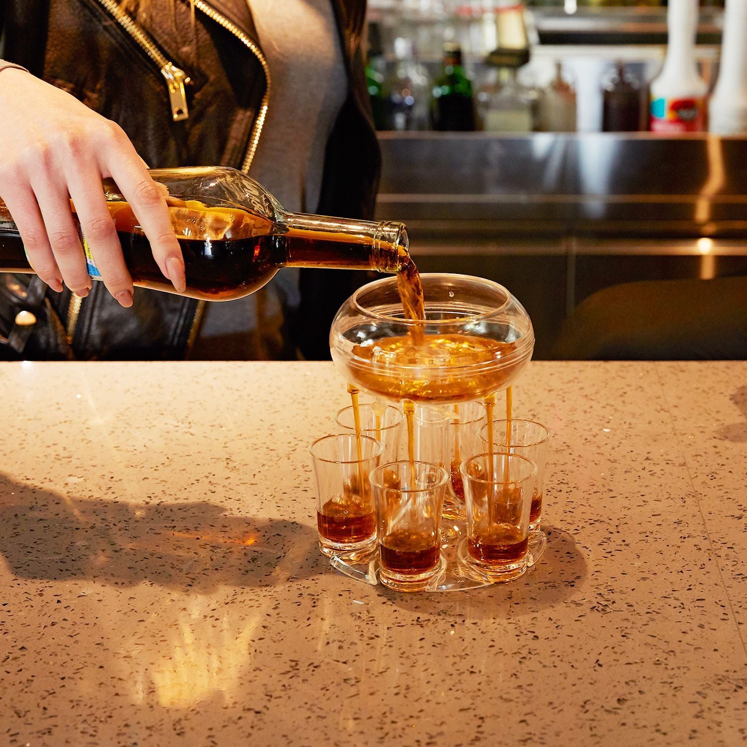 Transparent Wine Decanter Set with 6 Glasses