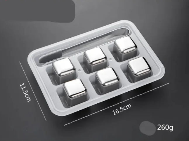 Reusable Stainless Steel Ice Cubes for Drinks