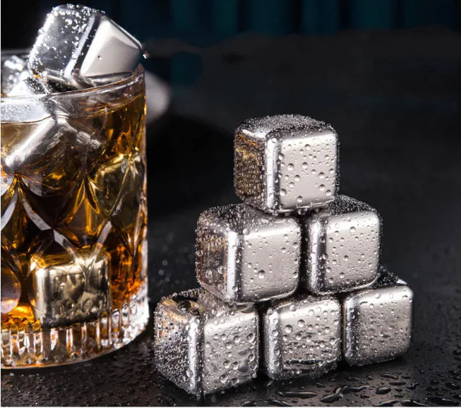 Reusable Stainless Steel Ice Cubes for Drinks
